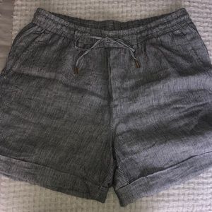 High Waisted Beachy Striped Shorts